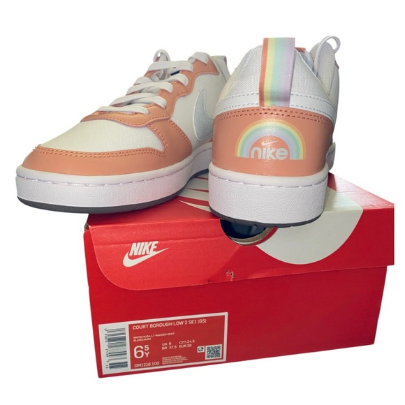 Nike Court Borough Low 2 SE Youth Size 6.5 Women’s 8 US - Picture 3 of 8